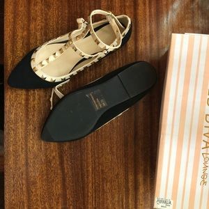 Like Versace Studded Flats